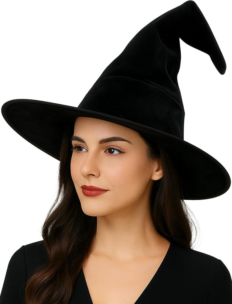 Witch Hat,Halloween hat,wizard hat, Witch Costume \u2013 Spooky Vintage Halloween Accessory for C... | Amazon (US)