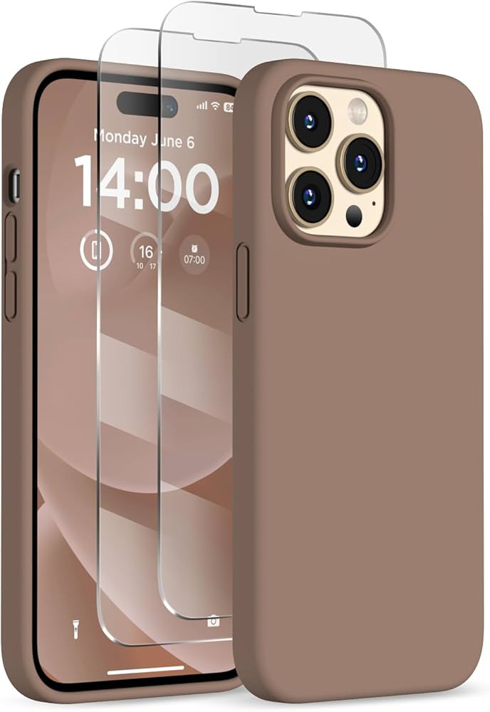 Designed for iPhone 14 Pro Case, Liquid Silicone Case [2X Screen Protectors], Shockproof Protecti... | Amazon (US)