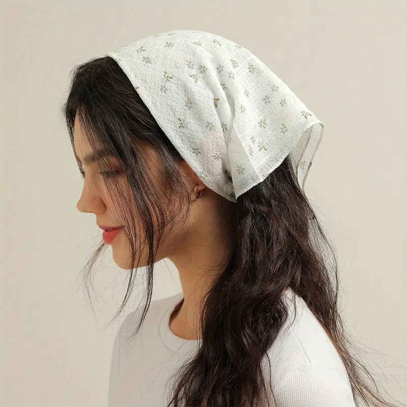 Floral Print Hair Bandanas Headscarf Women Hairbands Fabric Headwrap Vintage Hair Scarf For Women... | Temu Affiliate Program