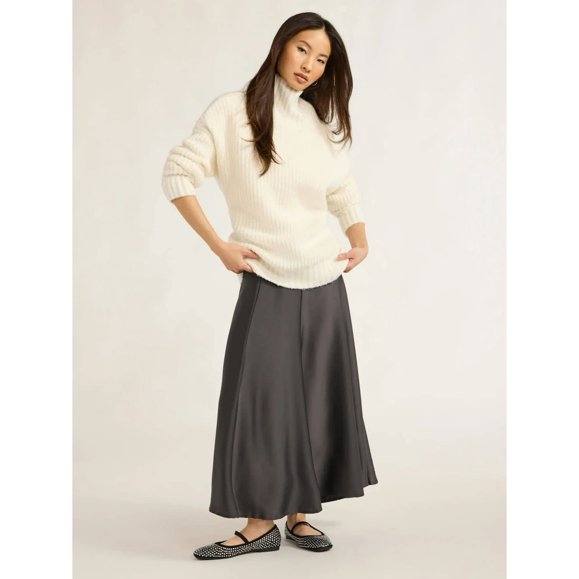 Scoop Women’s & Women's Plus Satin Maxi Skirt, Sizes XS-4X | Walmart (US)