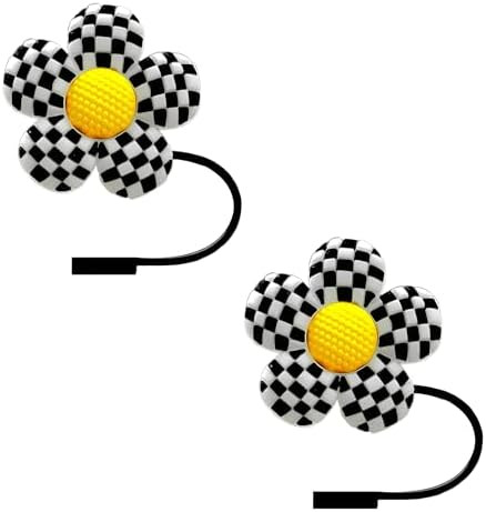 Daisy Flower Silicone Straw Covers for Stanley Cup, Reusable, Cute Toppers Accessories for Tumble... | Amazon (US)