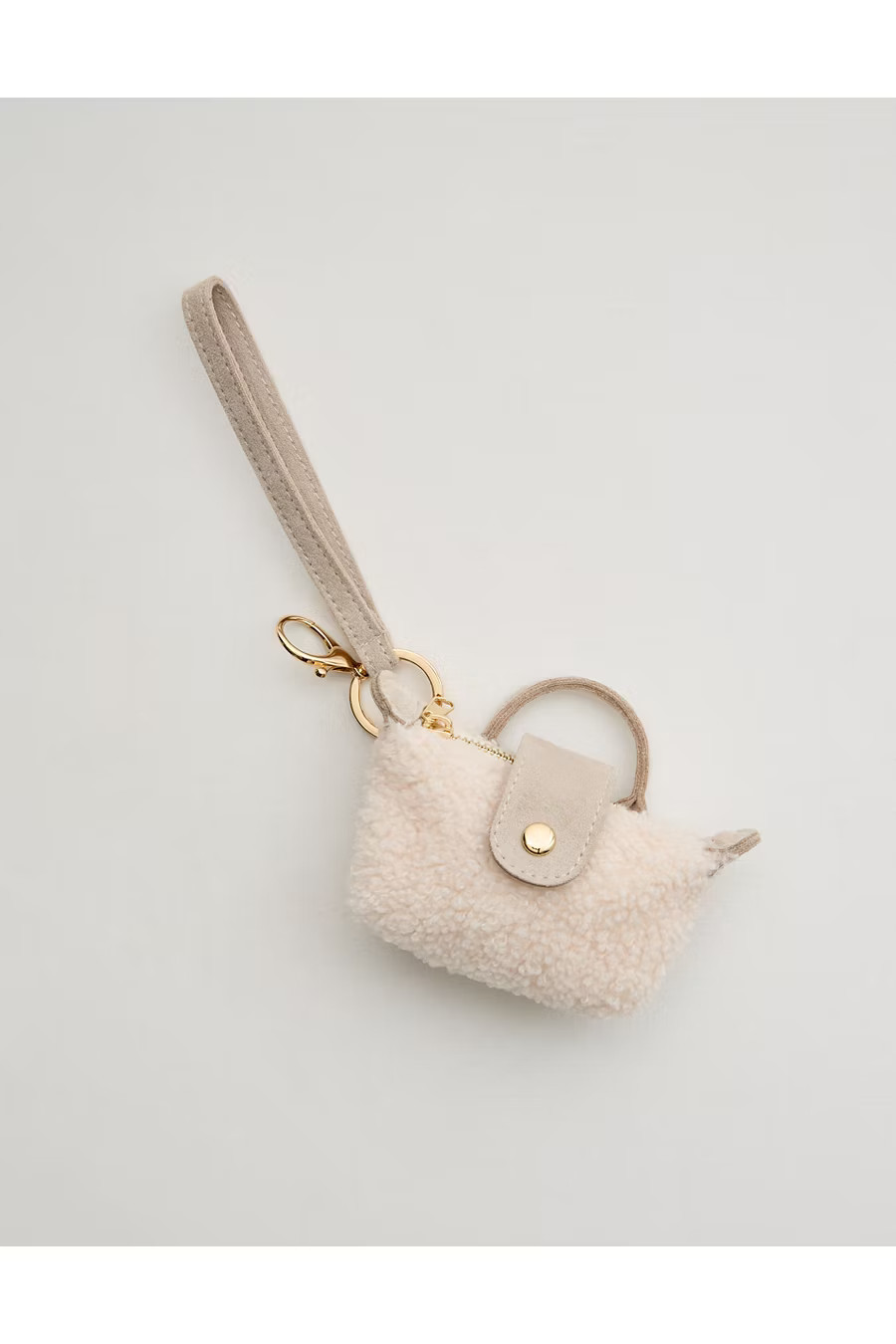 Aerie Fur Pouchette Bag Charm Women's Soft Muslin One Size | American Eagle Outfitters (US & CA)