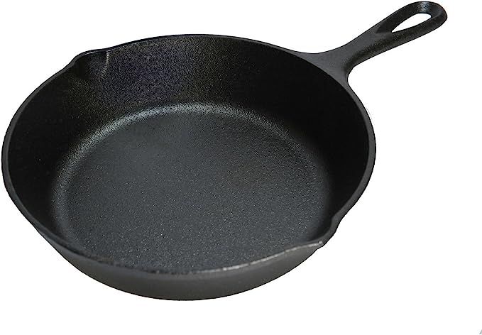 Lodge 6.5 Inch Cast Iron Skillet. Extra Small Cast Iron Skillet for Stovetop, Oven, or Camp Cooki... | Amazon (US)