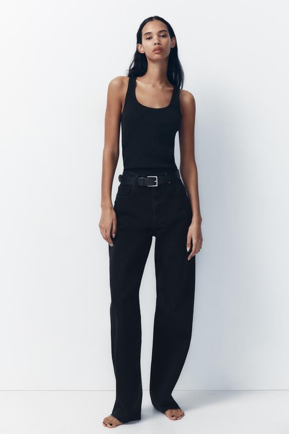 TRF WIDE-LEG HIGH-WAIST JEANS | Zara UK