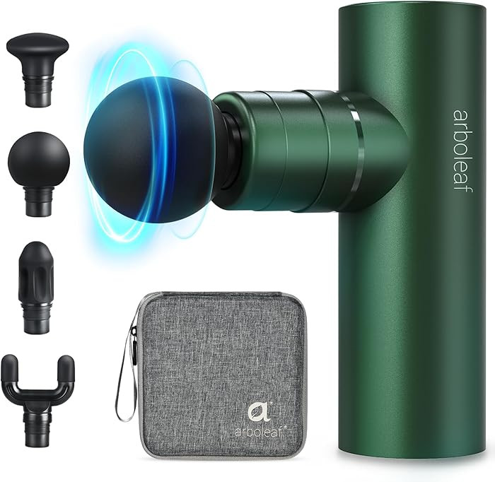 arboleaf Massage Gun Deep Tissue, Full-Metal Electric Portable Hand Held Massager Gun for Back, B... | Amazon (US)