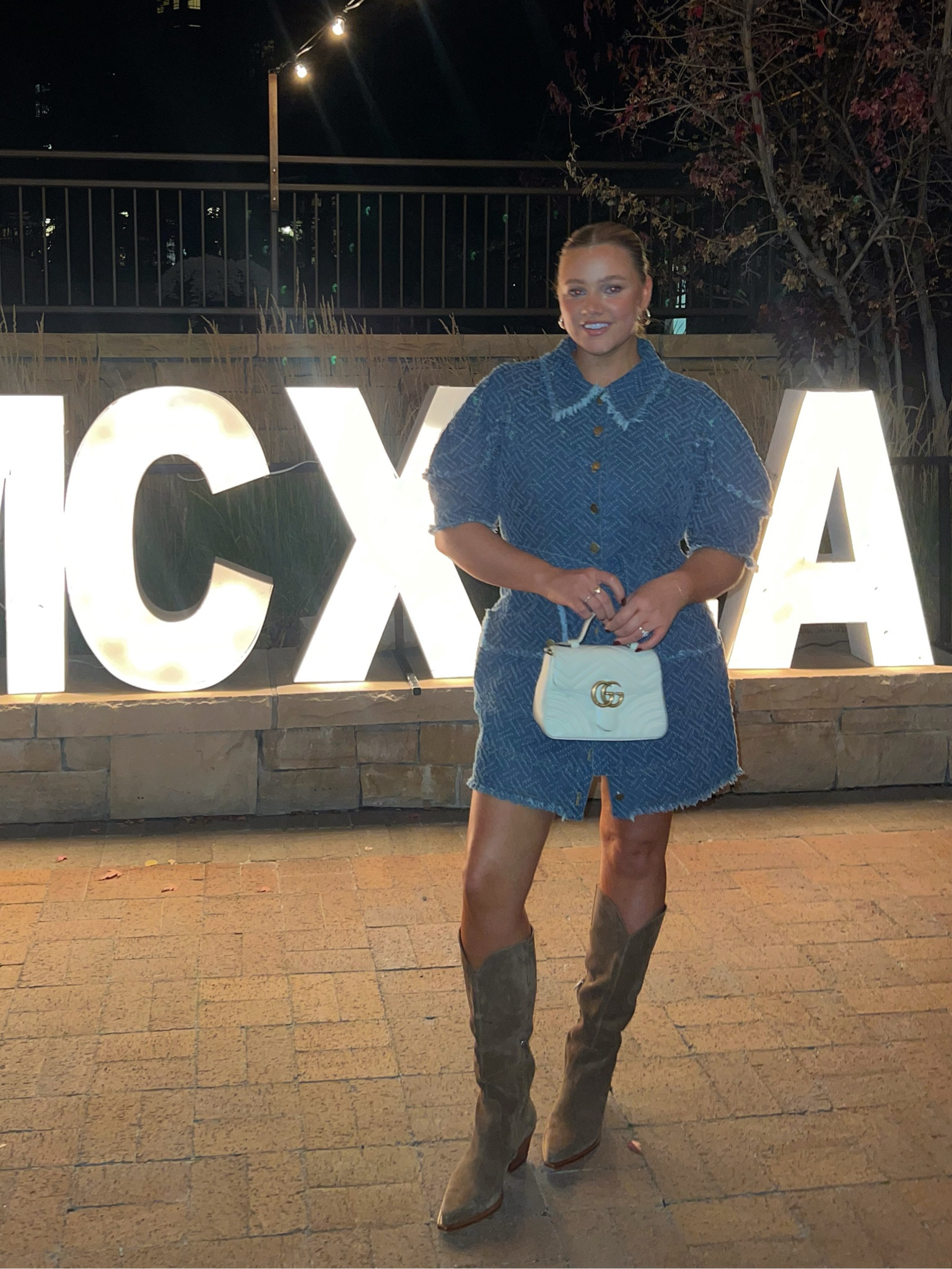 Size large I went up a size!! Love it. Splurge so I linked similar but it’s really incredible flattering quality  Western boots are true to size 

#LTKStyleTip #LTKSeasonal