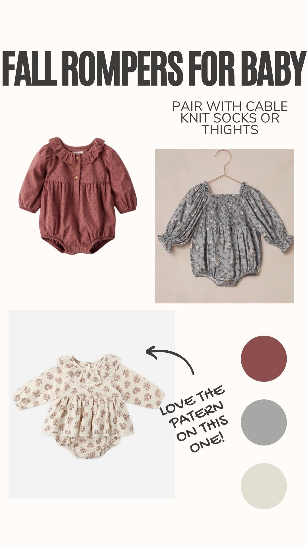Fall rompers for baby
Girls. Add cable knit tights and cute mocs. 🍂

#LTKFamily #LTKBaby #LTKStyleTip