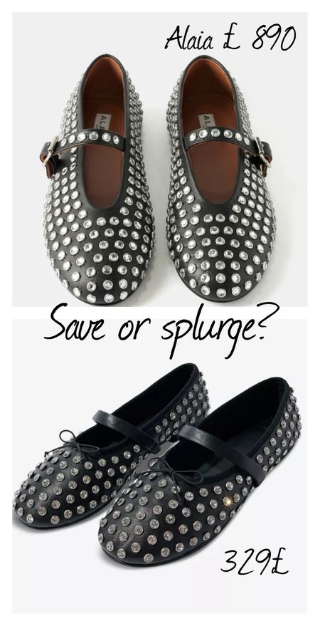 Alaia shoes, Alaia leather flats, Alaia crystal flats #saveorsplurge 

#LTKstyletip #LTKeurope #LTKshoecrush
