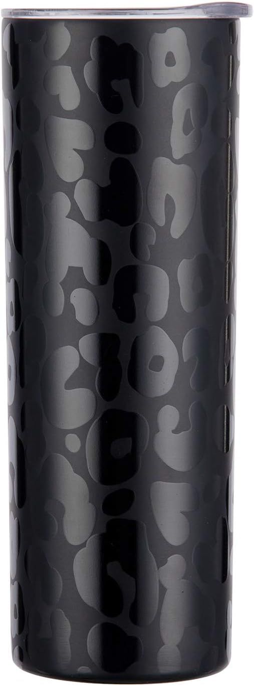 20oz Stainless Steel Tumbler,Matte Black Leopard Cheetah Print Insulated Tumbler,Light Weight Cof... | Amazon (US)