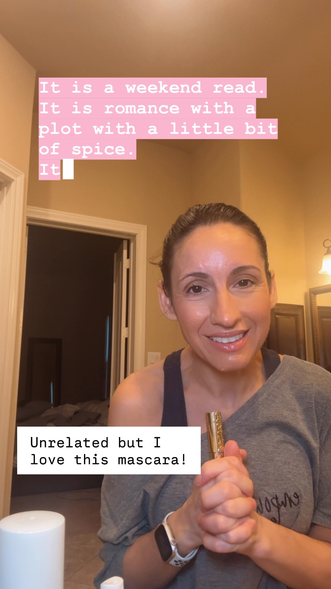 Hi! Let’s chat mascara. The mascara I’ve bought 3 times so far is the Loreal Panorama mascara. I get it in a dark brown because it just softens the whole look. 
Makeup 
Eye makeup  

#LTKOver40 #LTKstorytime #LTKBeauty