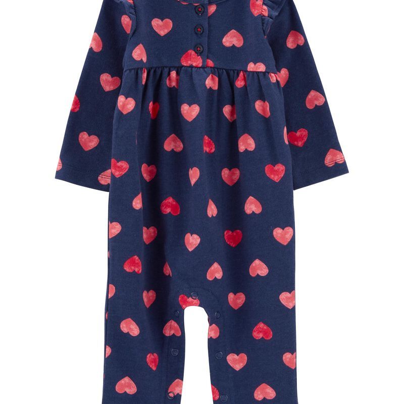 Baby Valentine's Day Heart Jumpsuit | Carter's