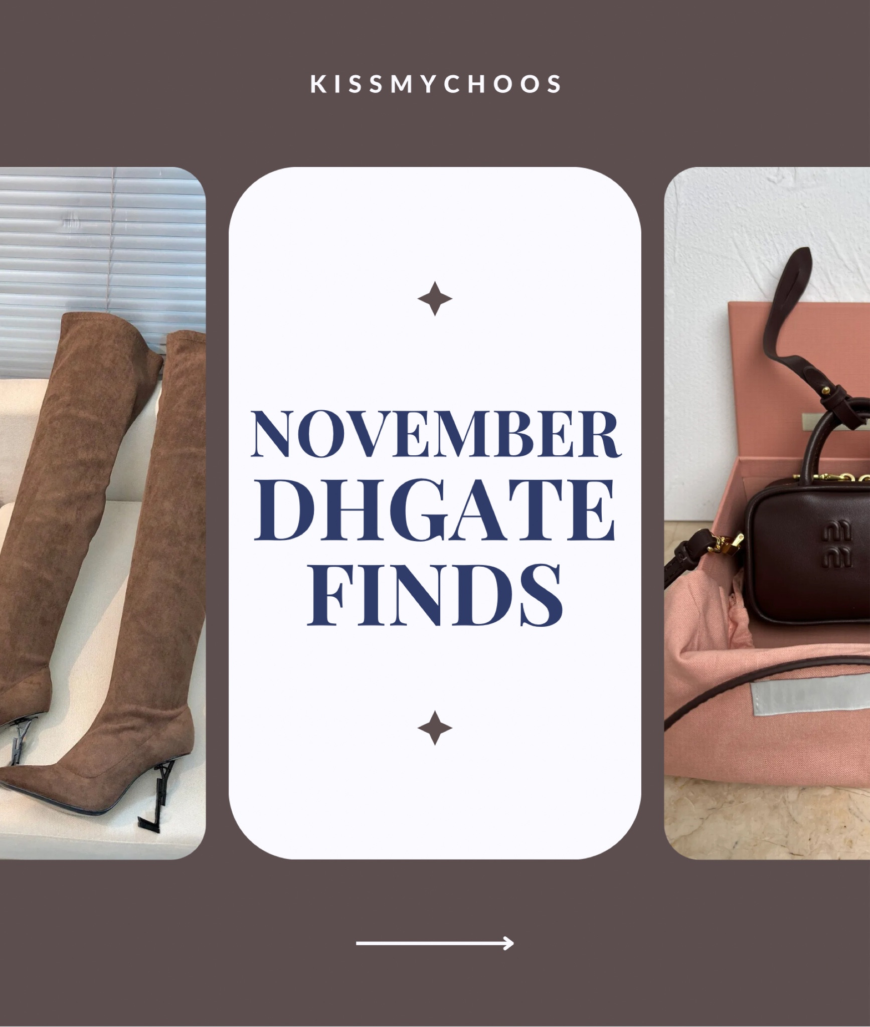 I spend hours on #dhgate so you don’t have to! 

Here are my favourite November finds with a focus on fall fashion. All items are well rated (though I encourage you to do your due diligence and message the seller for additional photos) and from sellers with positive ratings. 

Full details are on my blog: Kissmychoos.com/2024/11/november-2024-dhgate-finds.html

#LTKFindsUnder100 #LTKShoeCrush #LTKItBag