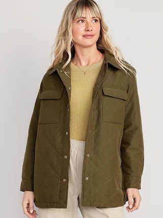 Quilted Utility Shacket for Women | Old Navy (US)