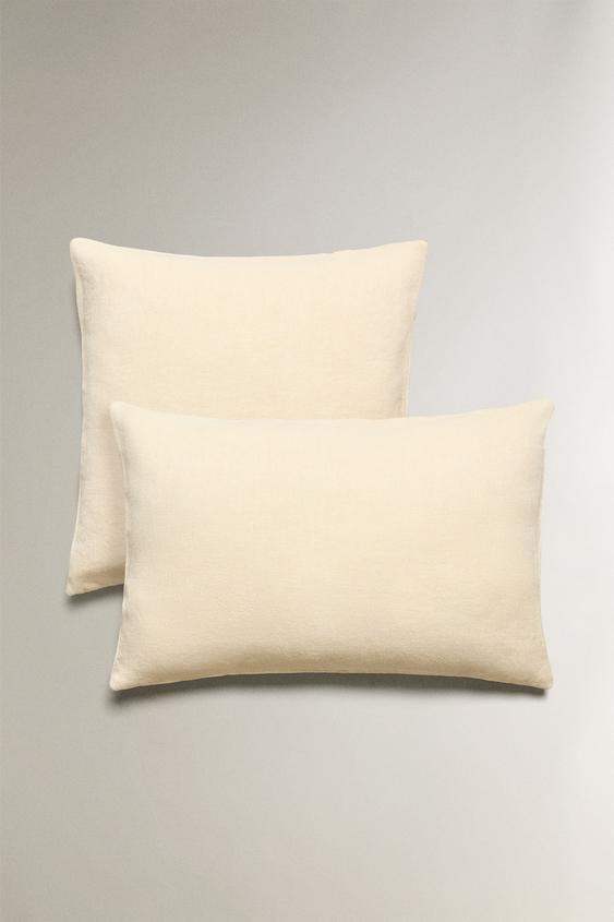 HEMP THROW PILLOW COVER | Zara US