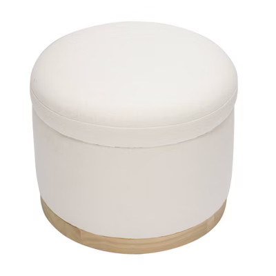 Babyletto Naka Storage Ottoman with Light Wood Base - Greenguard Gold Certified | Target