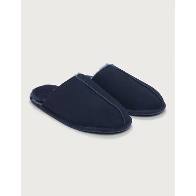 Men’s Suede Mule Slippers | The White Company (UK)