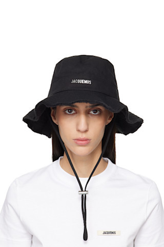 Black Les Classiques 'The Artichaut' Bucket Hat | SSENSE