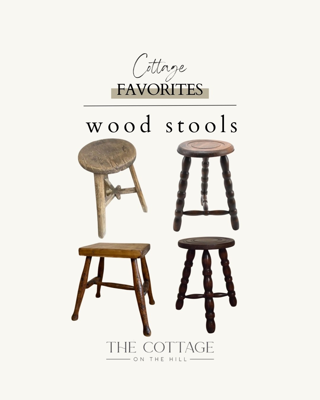  Here are some of my favorite wood stools


#LTKHome