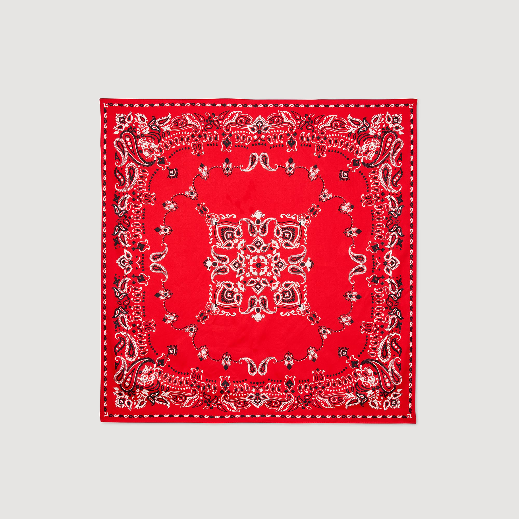 Silk bandana print scarf | Sandro US | Sandro-Paris US