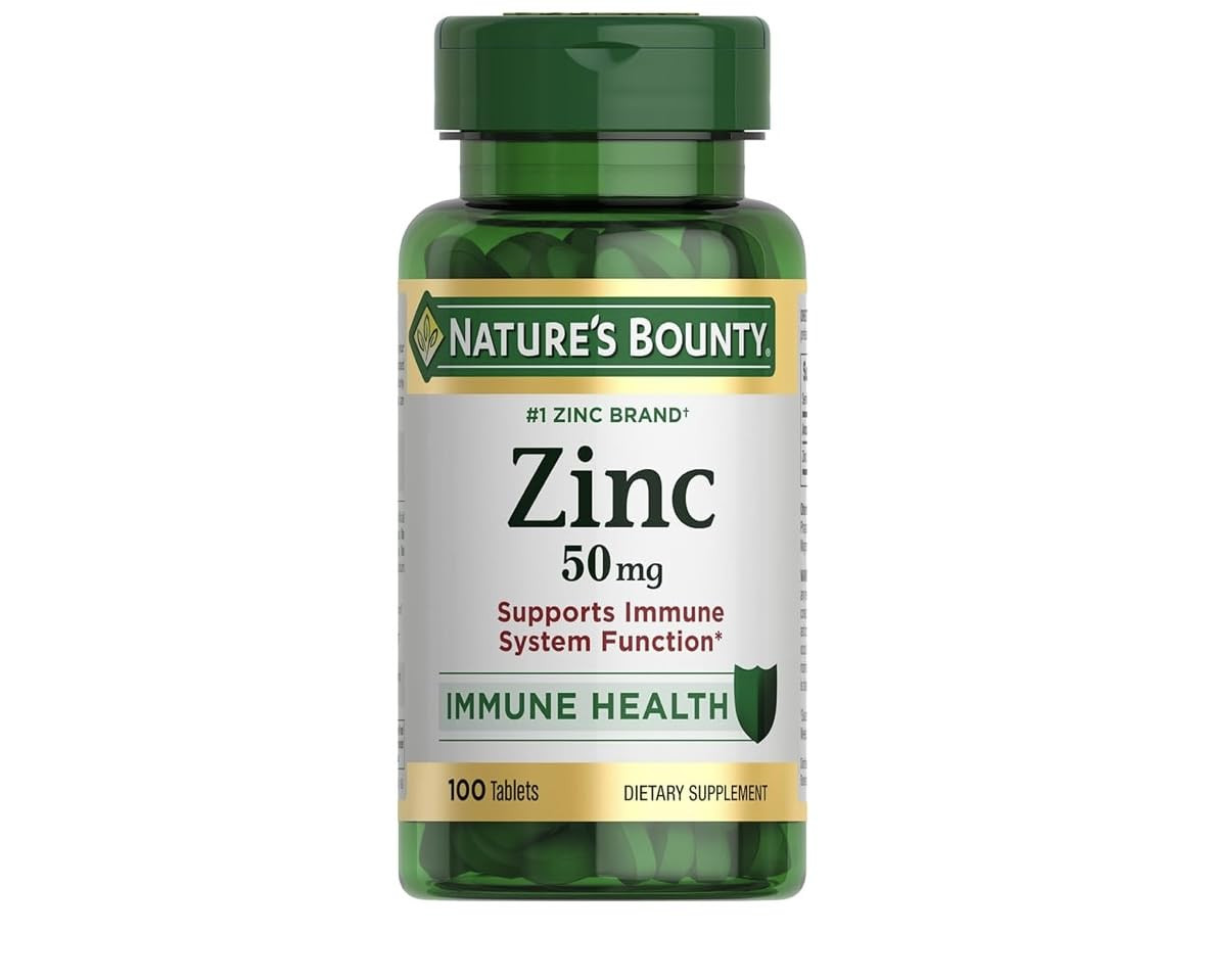 Nature’s Bounty Zinc 50mg, Immune Support & Antioxidant Supplement, Promotes Skin Health, 1 Cap... | Amazon (US)