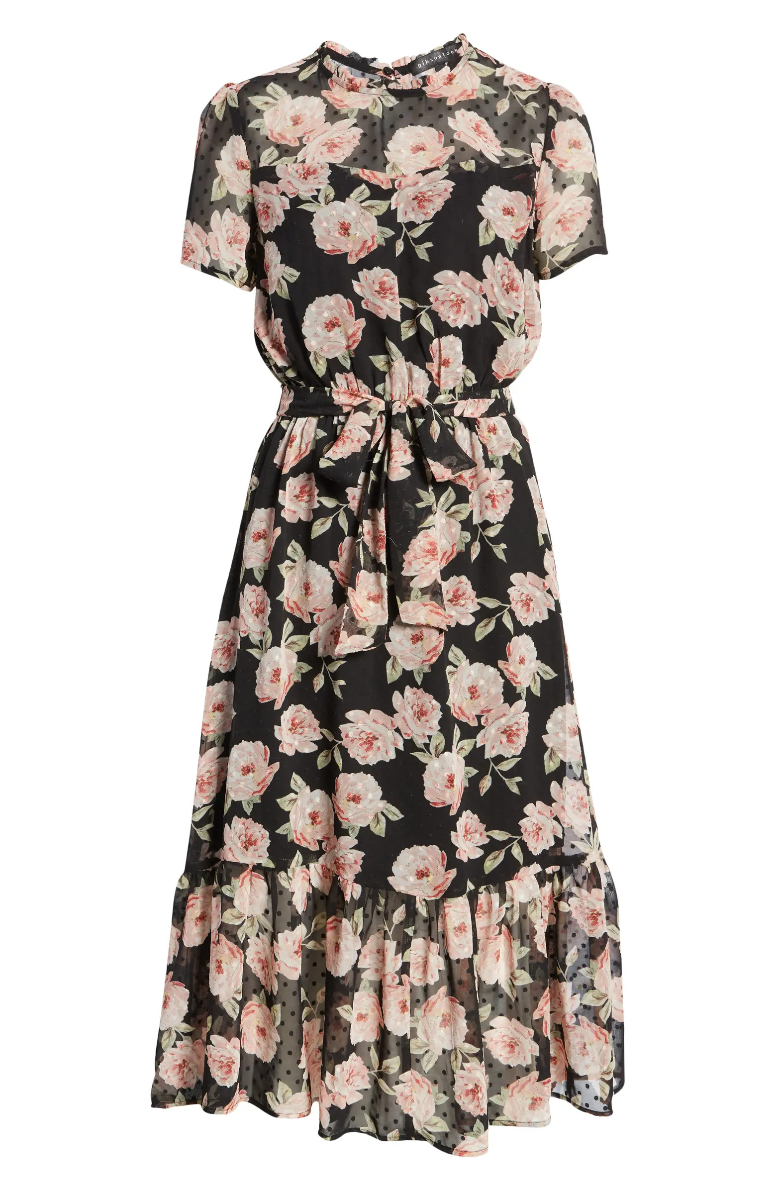 Romantic Floral Midi Dress | Nordstrom