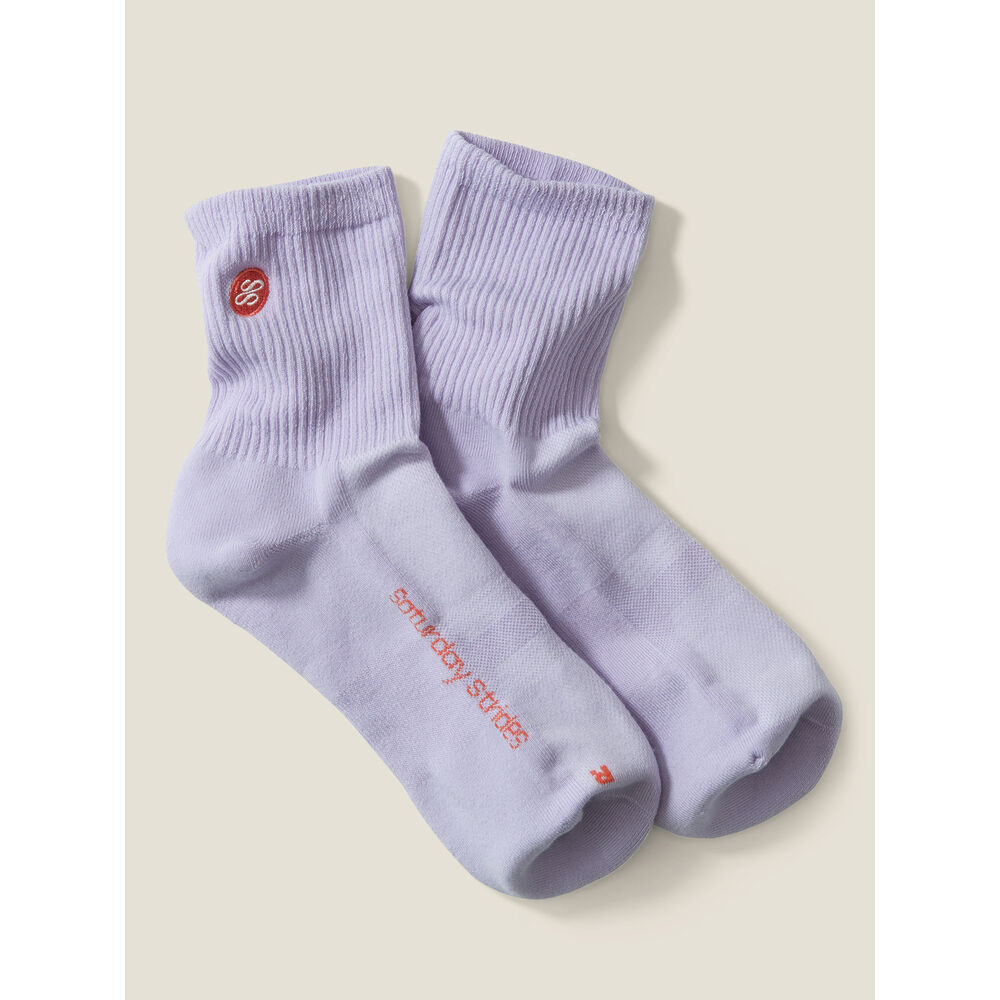 Saturday Strides Essential Crew Socks Women's S | Title Nine