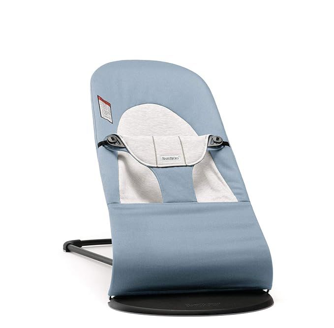 BABYBJÖRN Bouncer Balance Soft, Cotton/Jersey, Blue/Gray | Amazon (US)