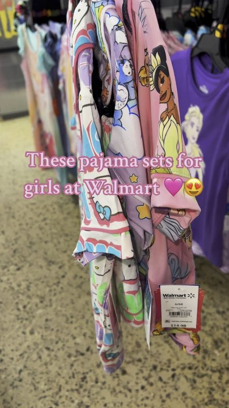 Two piece pajama sets for girls at Walmart 

#LTKkids