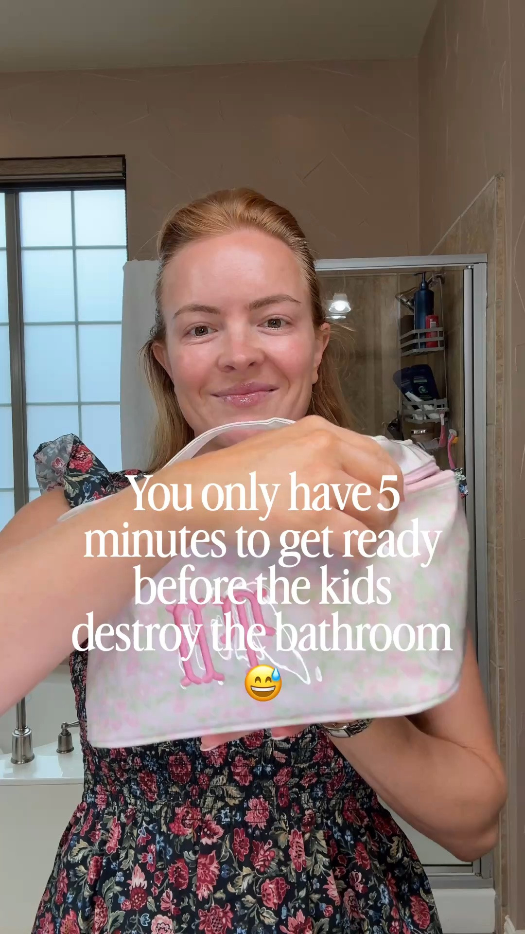 My 5 minute make up routine that I can do before the girls destroy the bathroom! Let me know if you need shades!