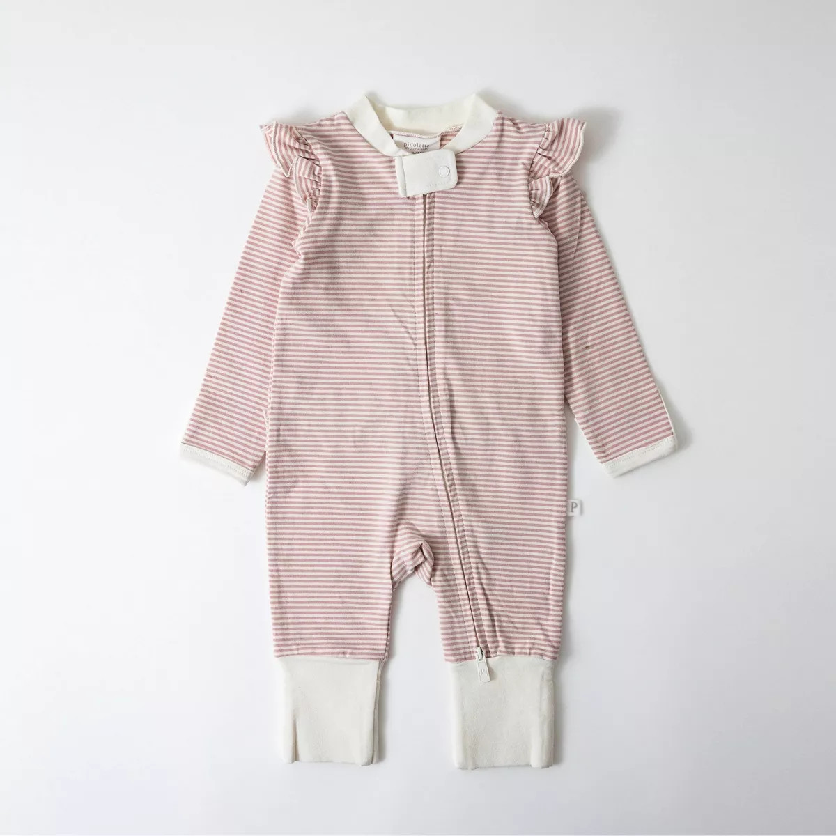 Picolette by Olivia Culpo Baby Girls' 3pk Long Sleeve Pajama Romper fold over footie cuff - Pink/... | Target