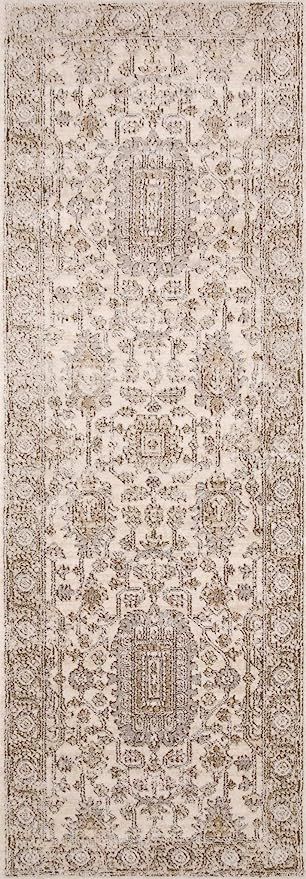 Loloi II Teagan Collection TEA-03 Ivory / Sand, Traditional 2'-8" x 7'-6" Runner | Amazon (US)