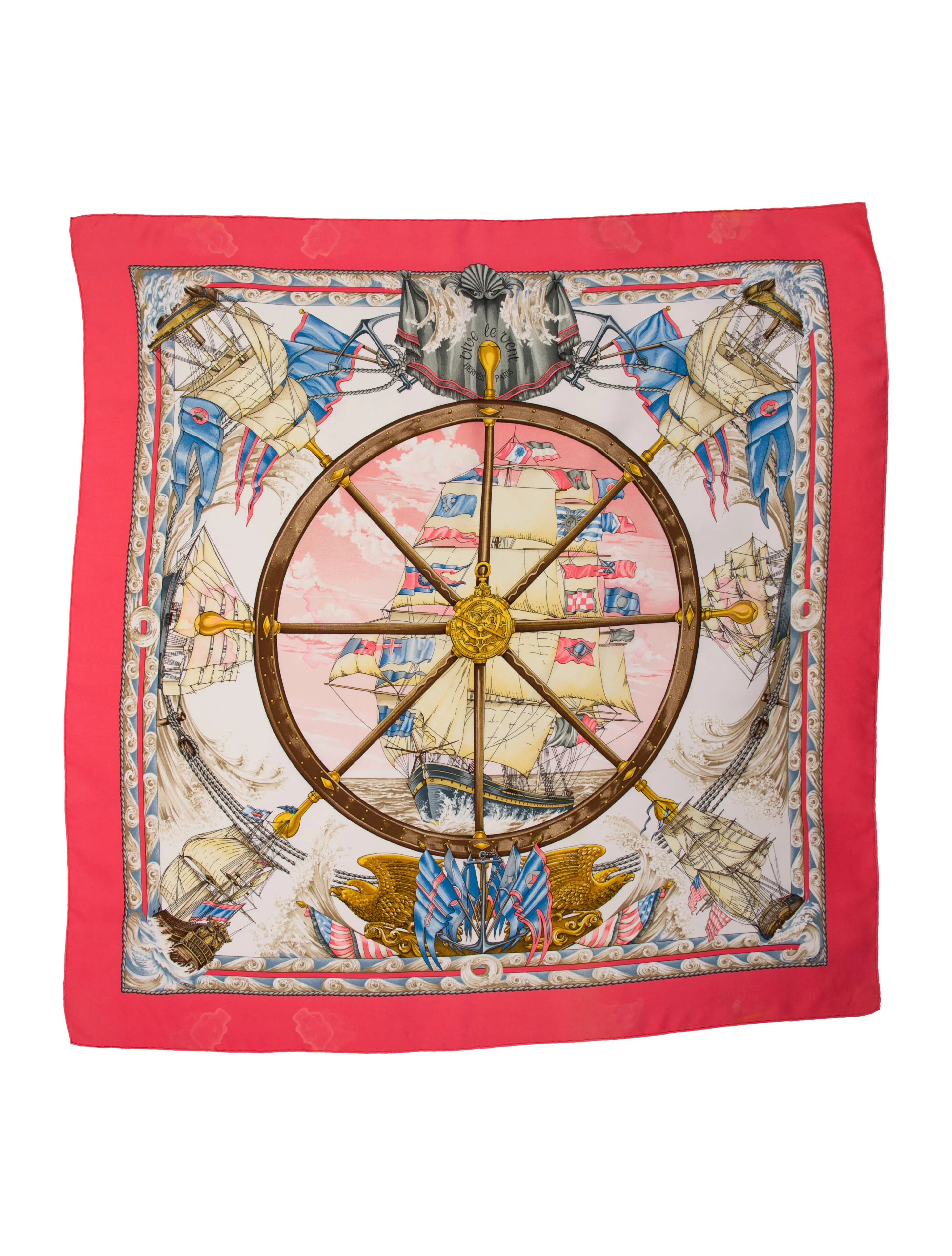 Hermès Vive Le Vent Silk Scarf - Blue Scarves and Shawls, Accessories - HER829057 | The RealReal | The RealReal
