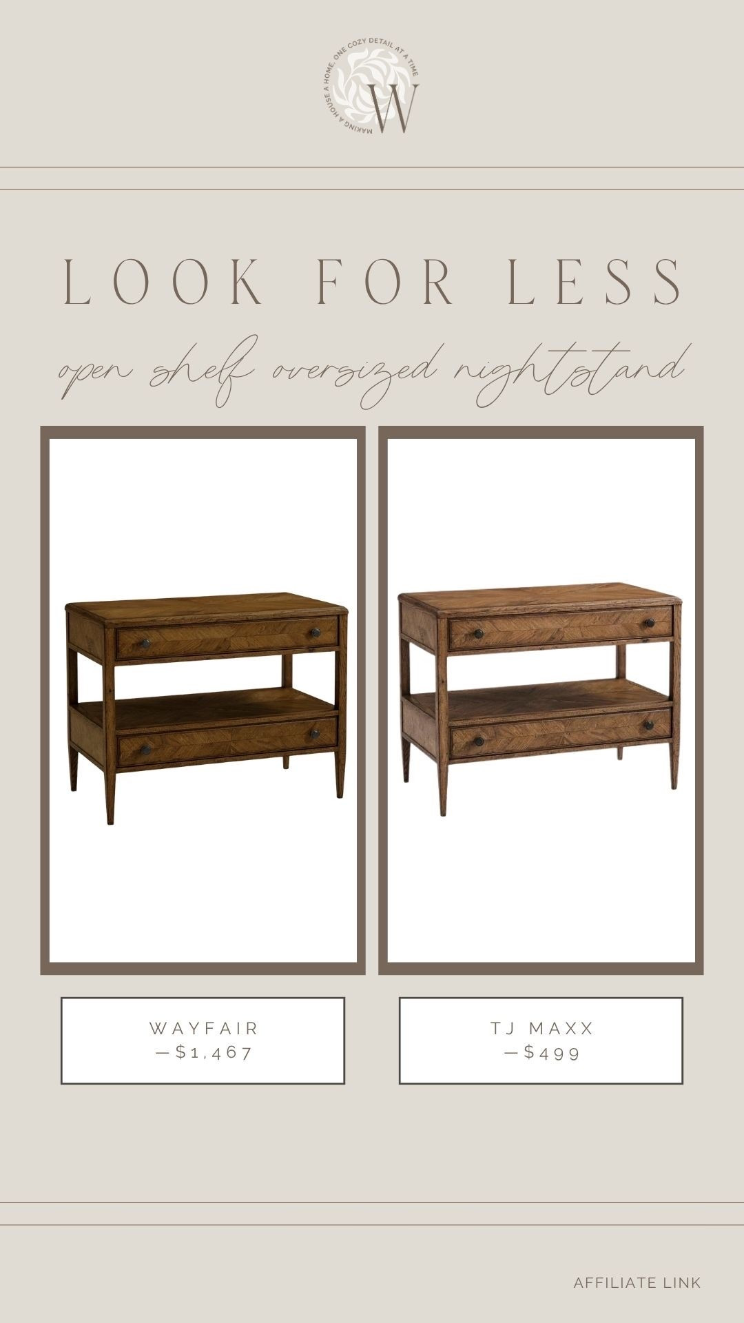 A designer look for less! I love an oversized nightstand, and these are gorgeous. Room for styling and storage!

#LTKHome #LTKSaleAlert