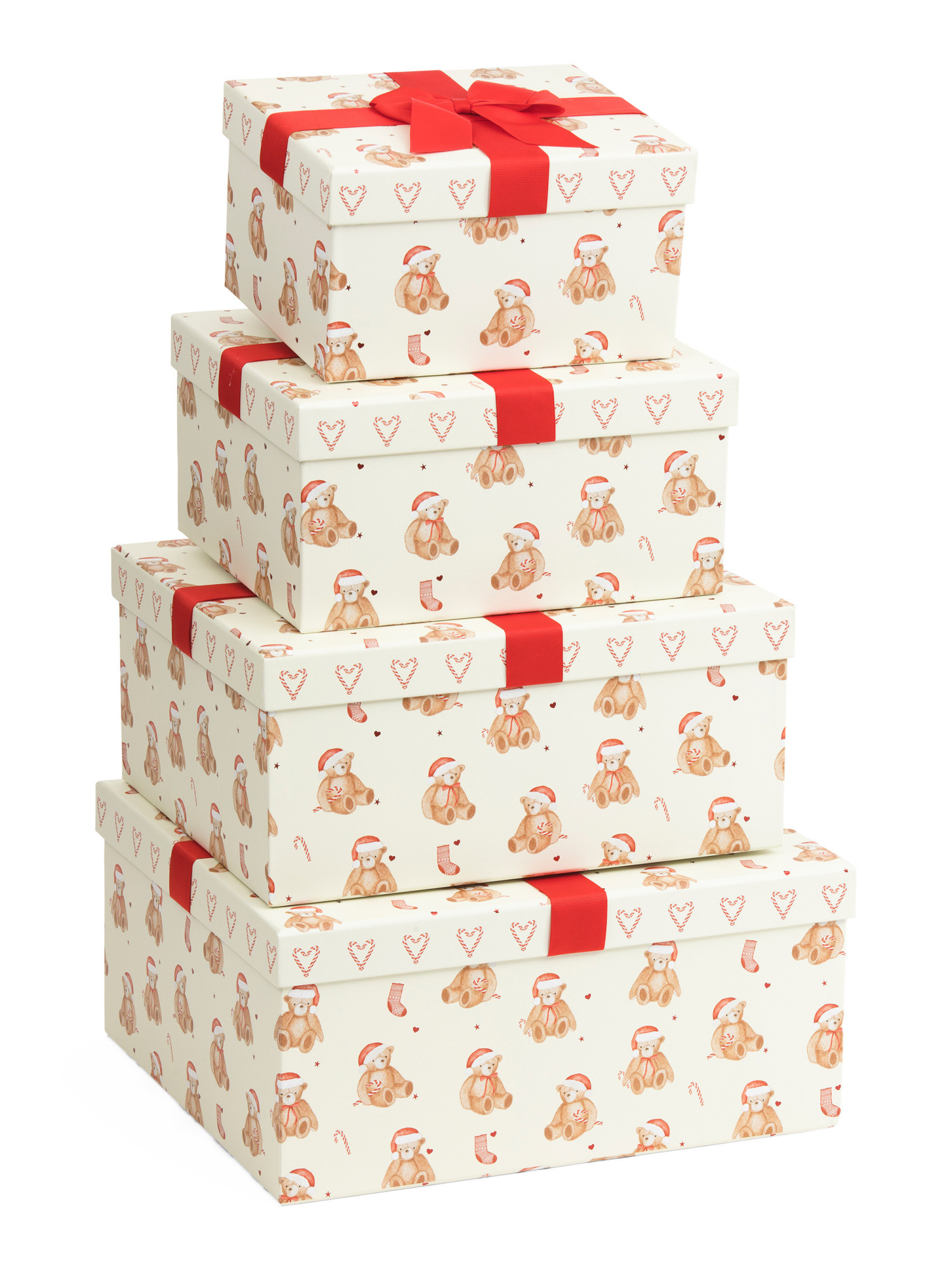 Set Of 4 Decorative Boxes With Removable Lids | TJ Maxx