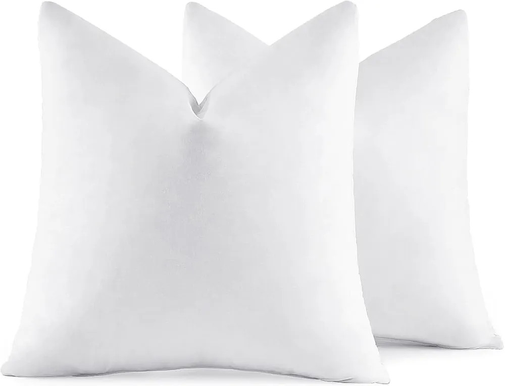MIULEE 26x26 Euro Pillow Inserts,Set of 2 Down Feather Throw Pillows for Couch Sofa Bed, Decorati... | Amazon (US)