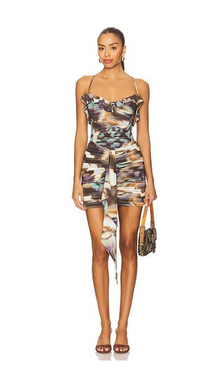 Mackie Dress in Feather Swirl | Revolve Clothing (Global)