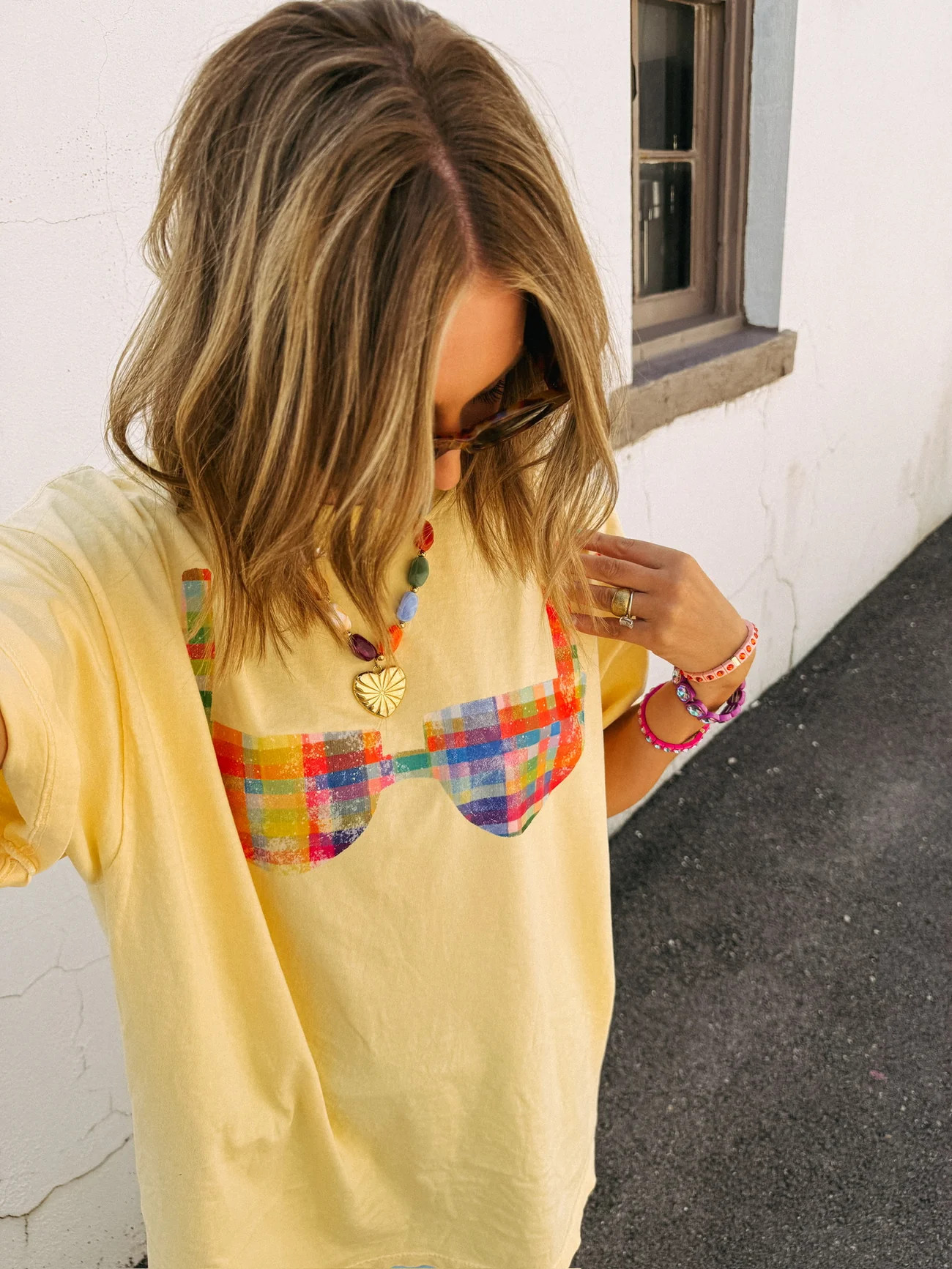 ETTA OG | bikini graphic tee - yellow / multi | Etta+East