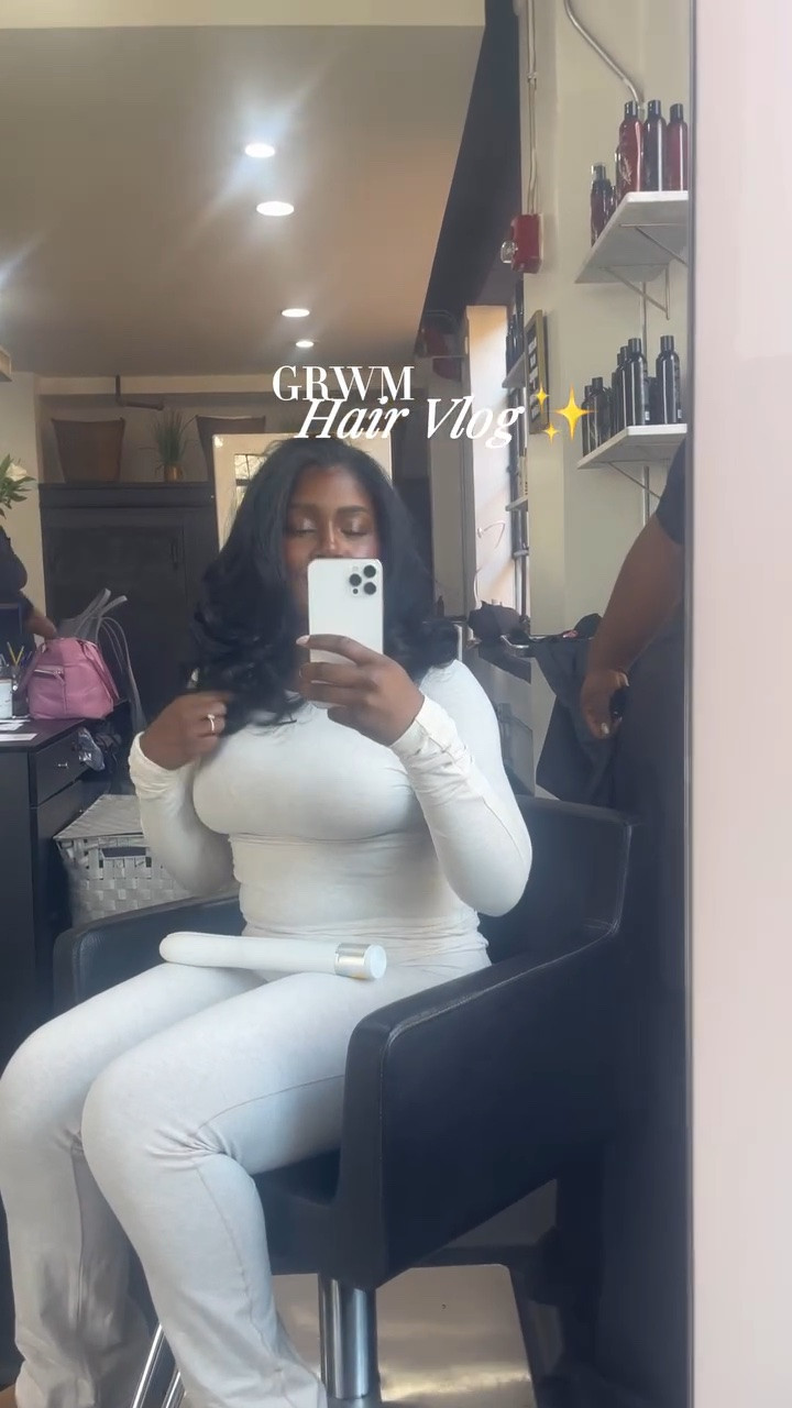 GRWM to come get my hair done!✨#reels #hairvlogger #hairvlog #minivlog #healthyhair