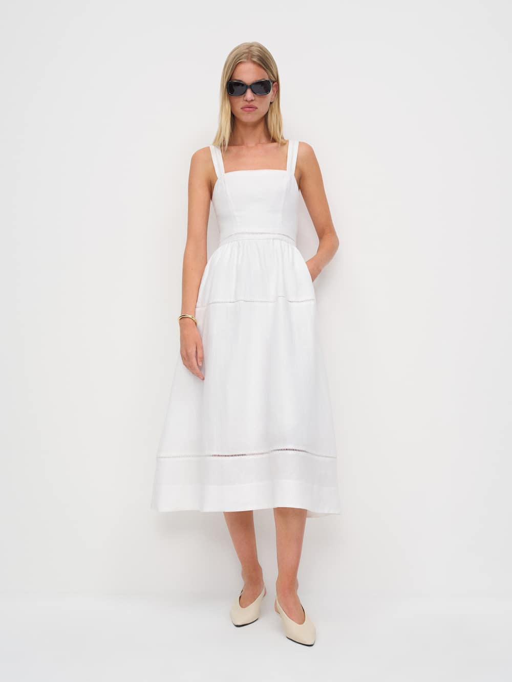 Everett Linen Dress | Reformation (Global)
