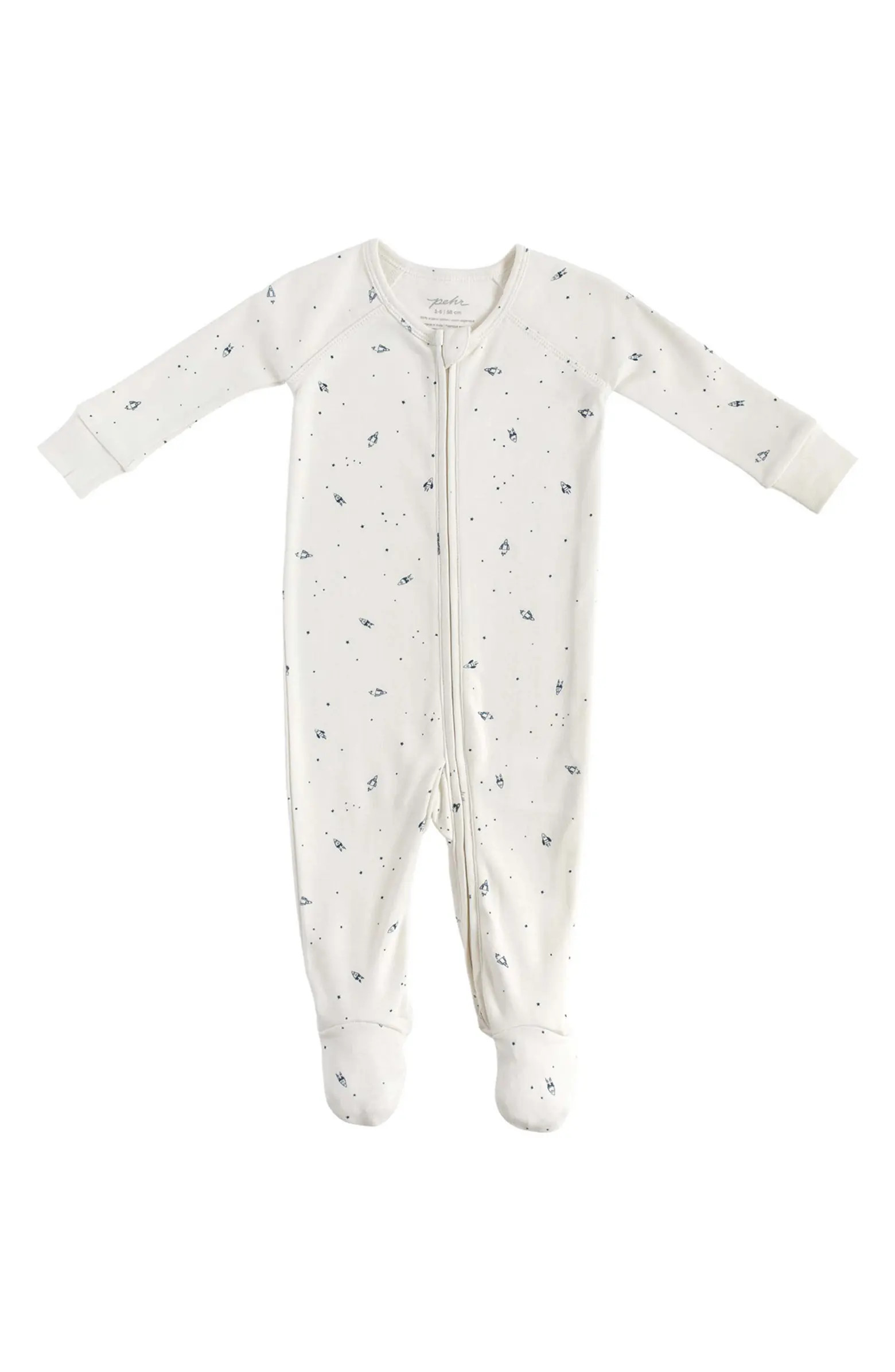 Pehr Kids' Rocketman Organic Cotton One-Piece Pajamas | Nordstrom | Nordstrom