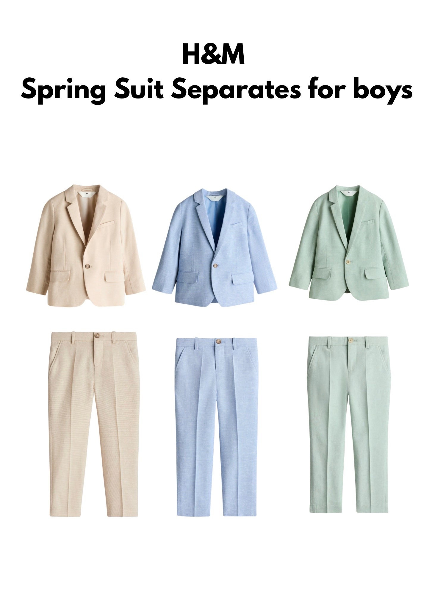 H&M Soring suit separates for boys. These are so cute for Easter, Church, weddings, graduations and beyond!

#LTKKids #LTKmomlife