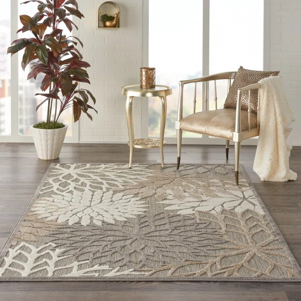 Ciann Gray/Beige Indoor/Outdoor Rug | Wayfair North America