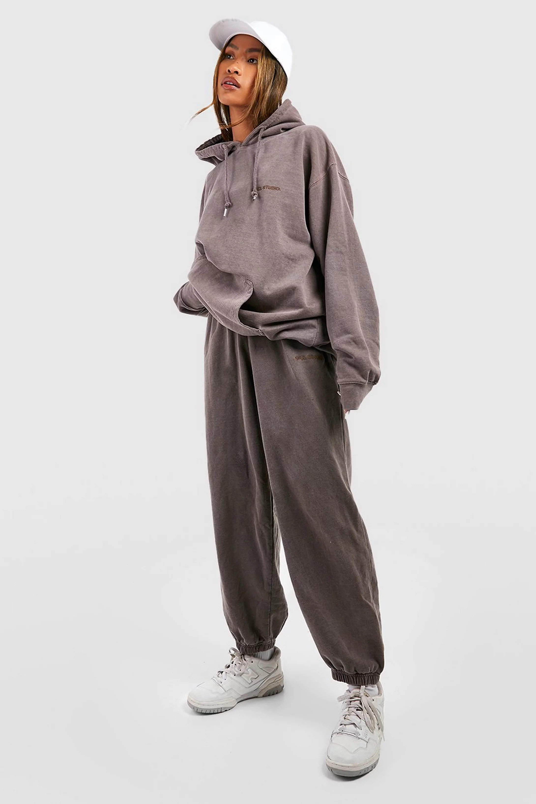 Ofcl Studio Overdyed Marl Tracksuit | Boohoo.com (US & CA)