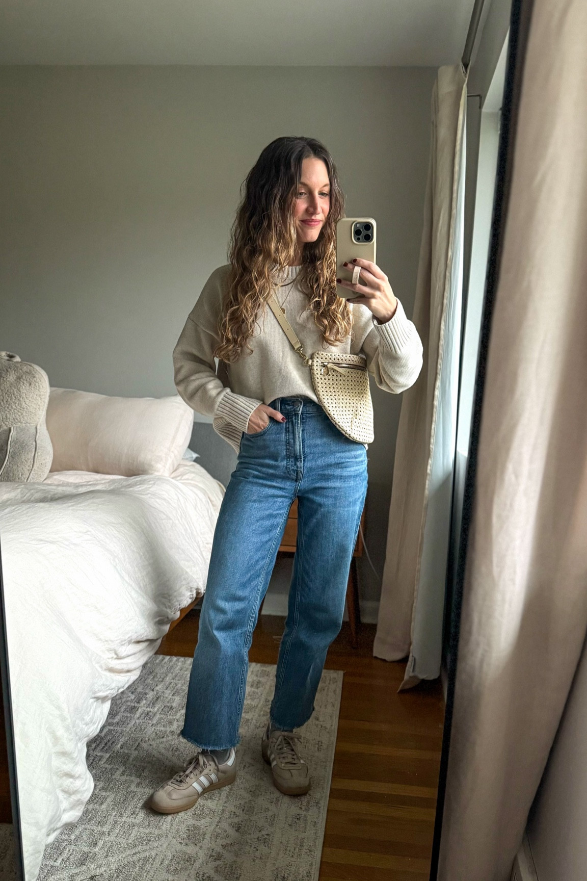 Daily Look 11.16.24

Quince sweater, XS, TTS. Everlane jeans, 24, I took my smaller size. Adidas Sambas, TTS. Clare V. Bag. Mila Coin Necklace from Sheena Marshall Jewelry, STITCHANDSALT for $10 off. Herringbone Necklace from Sela Designs, ASHLEYROHR10 for 10% off  

#LTKFindsUnder100 #LTKSeasonal #LTKOver40