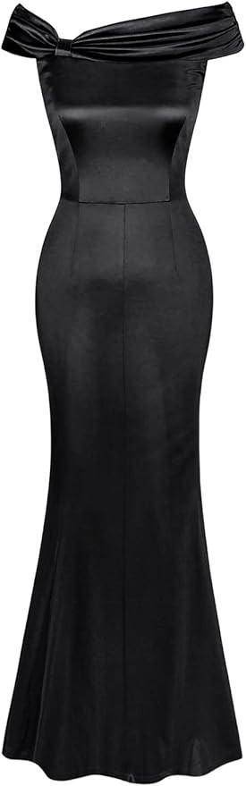 MUXXN Women's Classic Off The Shoulder Sheath Bodycon Formal Long Mermaid Dresses | Amazon (US)