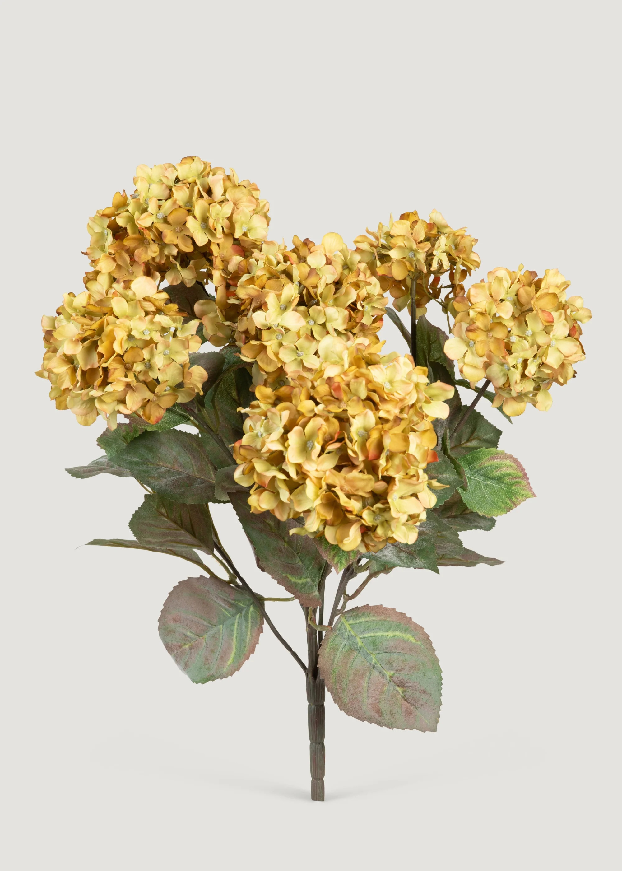 Vintage Antique Green Fake Hydrangea Bush - 20 | Afloral
