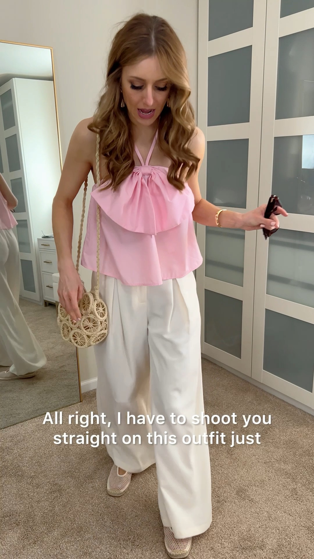 Gotta keep it real 🤷‍♀️
I am excited to wear this outfit though. All I need is about a 25 degree rise in temps 😅
I’m in a size medium in the top, but should have gone with a small.
I’m in a size small in the B-Beige color option.
Espadrilles fit TTS. You could possibly size down if between sizes.


#LTKFindsUnder50 #LTKWatchNow #LTKSeasonal