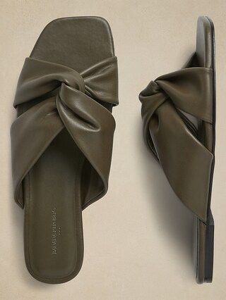 Twisted-Knot Flat Sandal | Banana Republic Factory