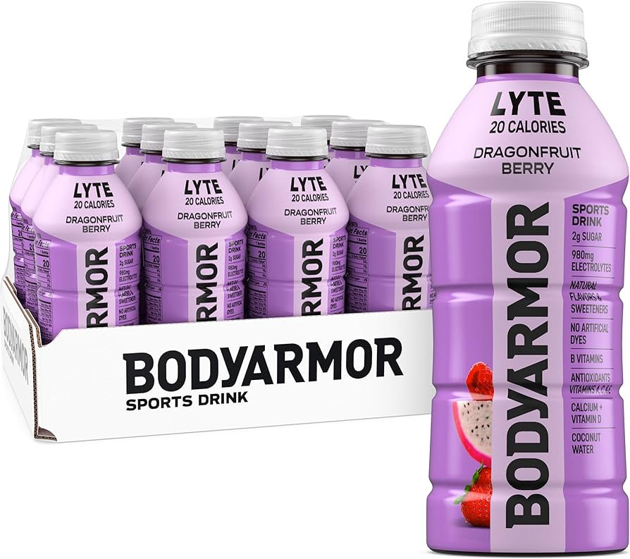 BODYARMOR LYTE Sports Drink Low-Calorie Sports Beverage, Dragonfruit Berry, Coconut Water Hydrati... | Amazon (US)