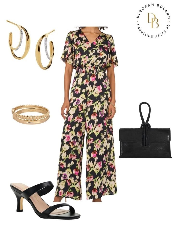 I love a great wedding guest dress, but lately I’ve been reaching for jumpsuits just as often. They’re elegant, comfortable, and there’s something so effortlessly chic about wearing one when everyone else is in a dress.

This floral jumpsuit paired with simple black heel sandals feels feminine and polished without trying too hard. The pretty print adds a romantic touch, while the sleek silhouette keeps it modern and sophisticated.

#LTKWedding #LTKOver40 #LTKSeasonal
